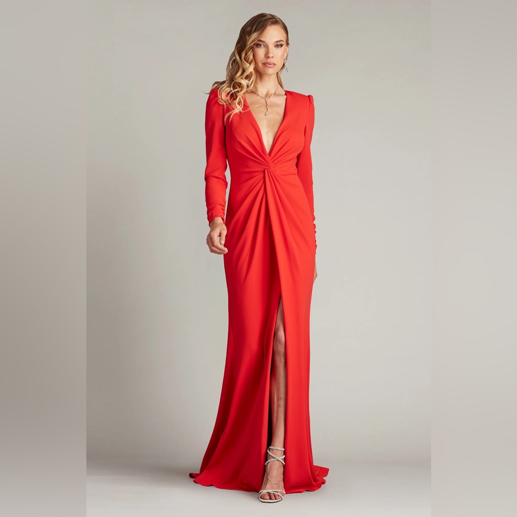 Tadashi Shoji - Bates Twist-Front Gown
